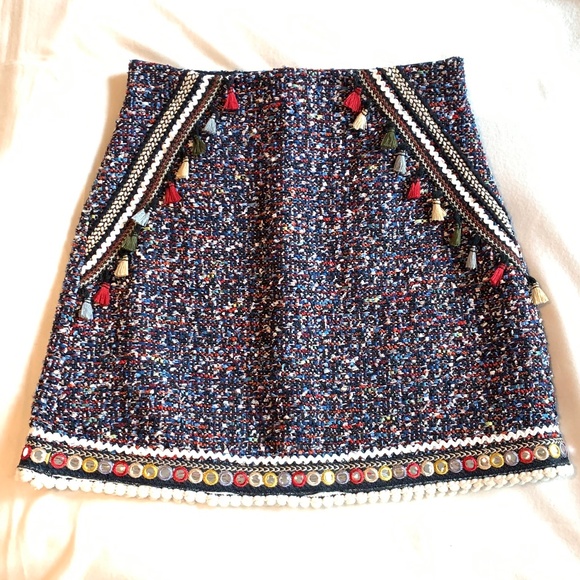 Zara Multicolor Tweed Skirt - Picture 1 of 8